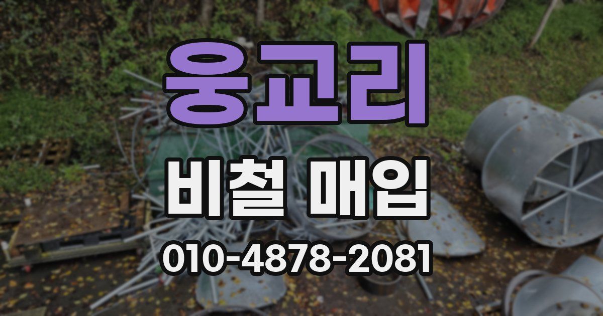 웅교리 비철 매입