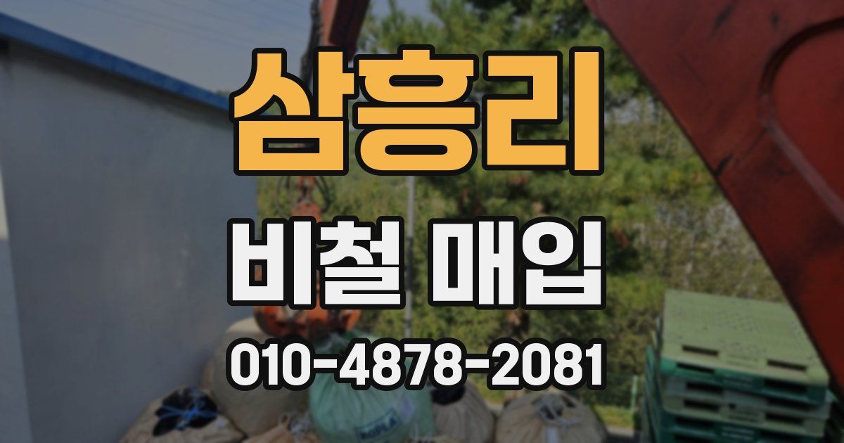 삼흥리 비철 매입