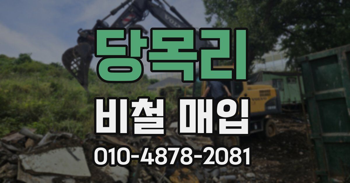 당목리 비철 매입