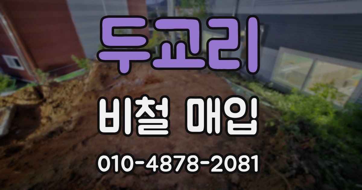 두교리 비철 매입
