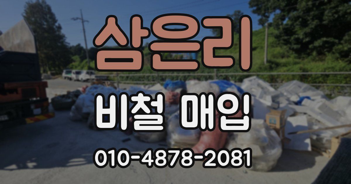 삼은리 비철 매입