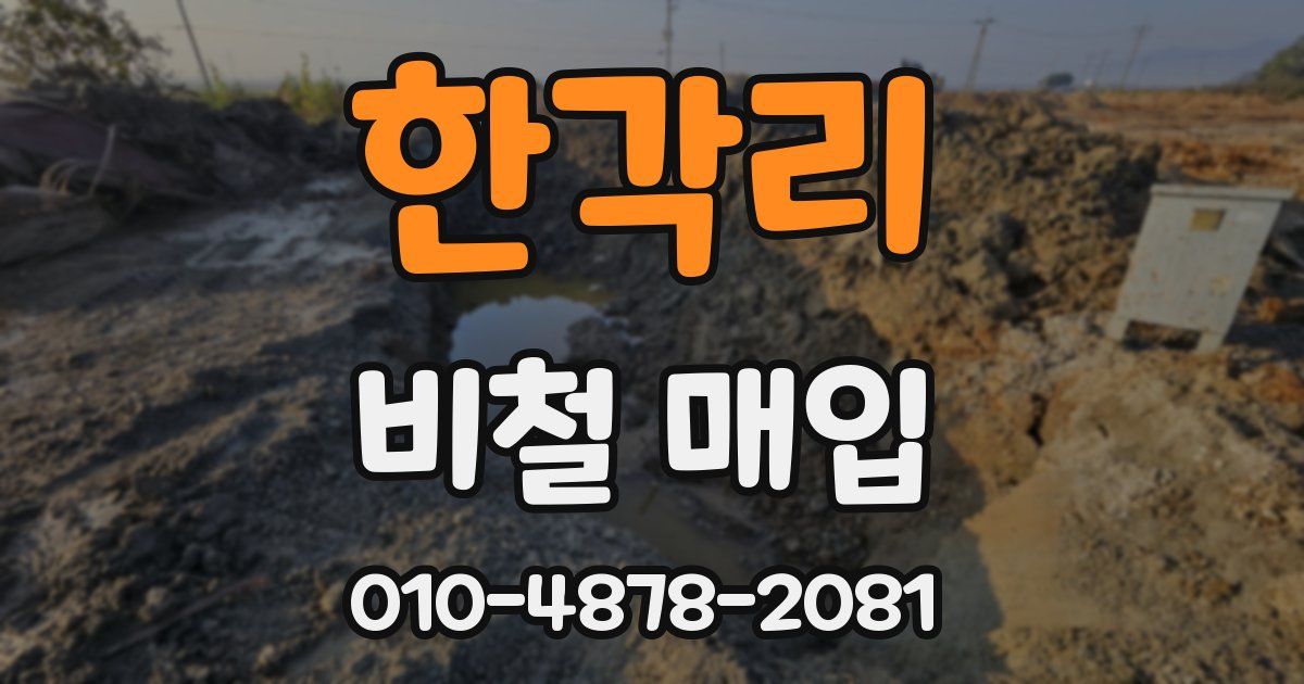 한각리 비철 매입