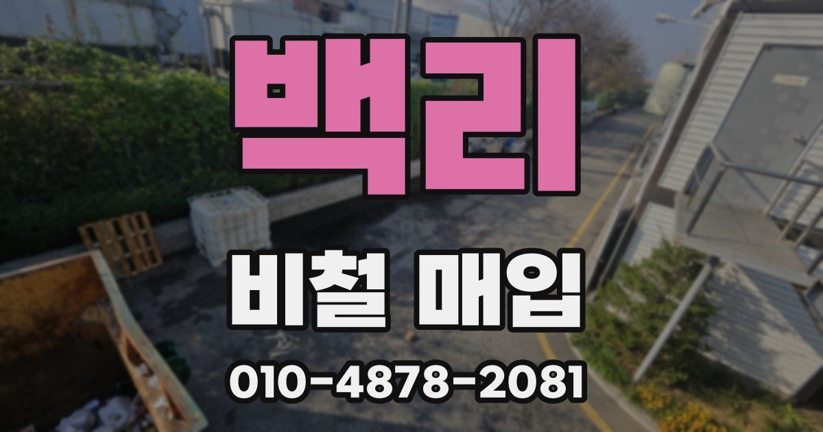 백리 비철 매입