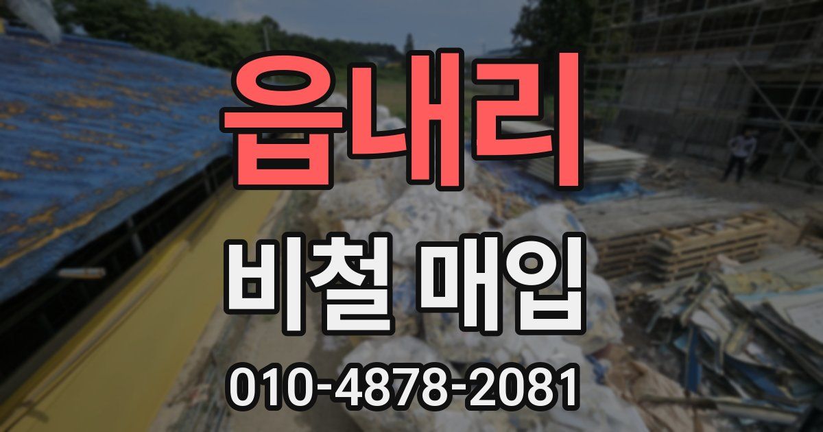 읍내리 비철 매입