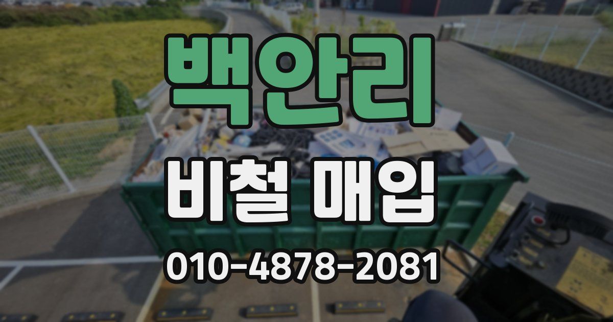 백안리 비철 매입