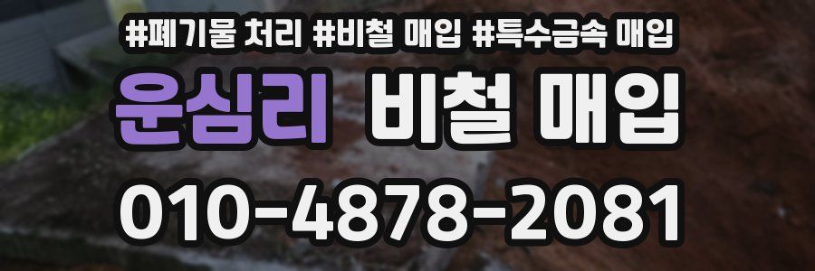 운심리 비철 매입