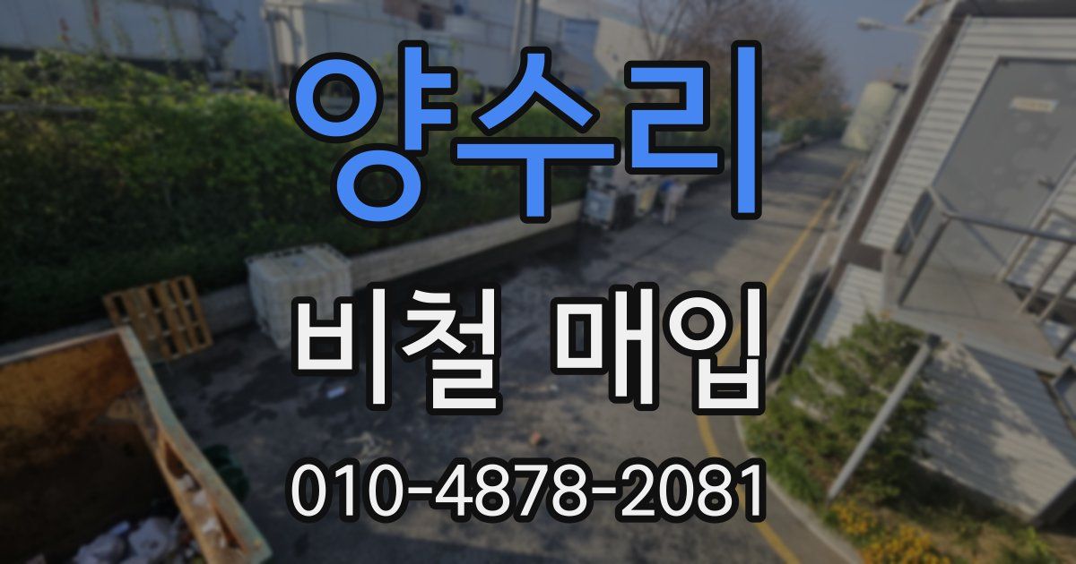 양수리 비철 매입