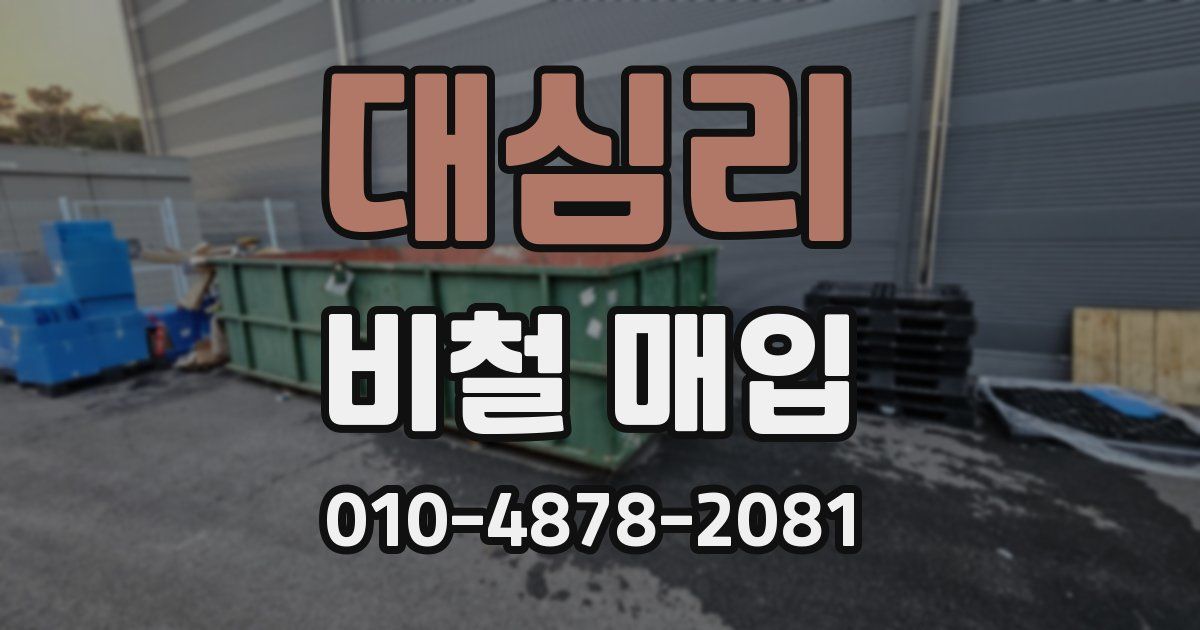 대심리 비철 매입