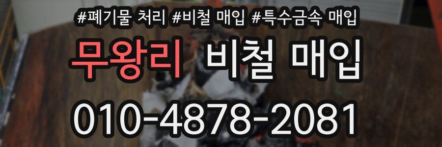 무왕리 비철 매입