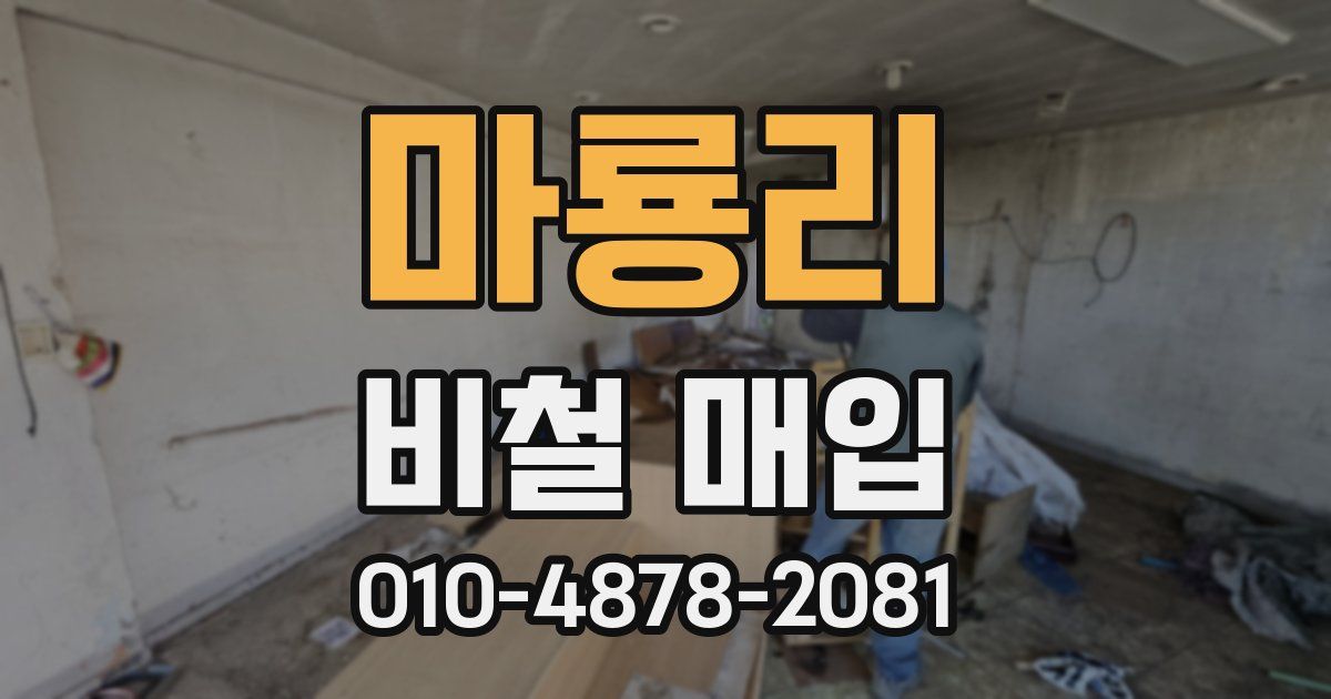 마룡리 비철 매입