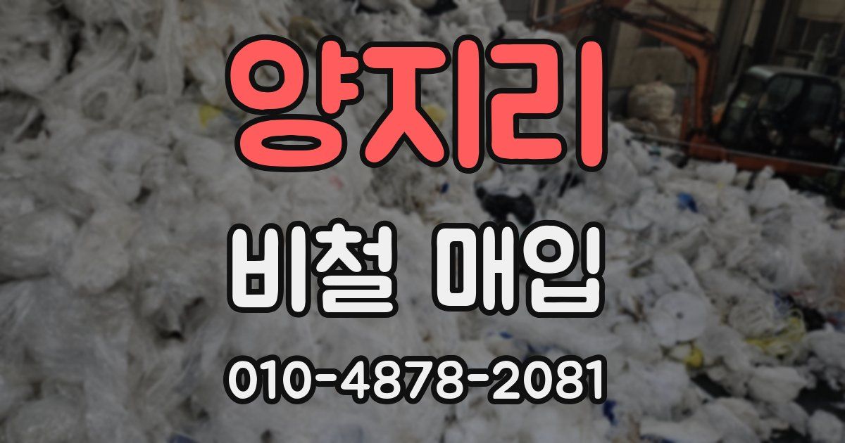 양지리 비철 매입