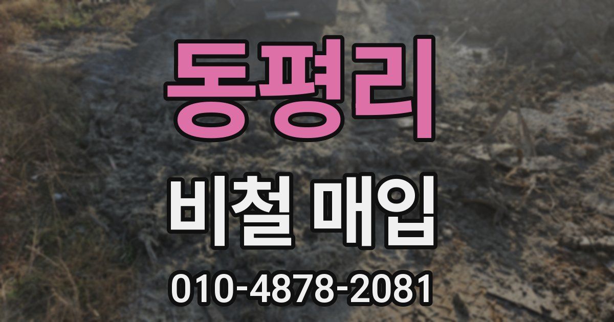 동평리 비철 매입