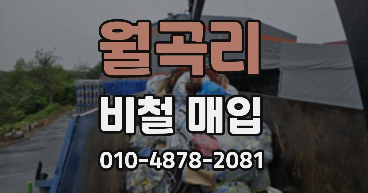 월곡리 비철 매입