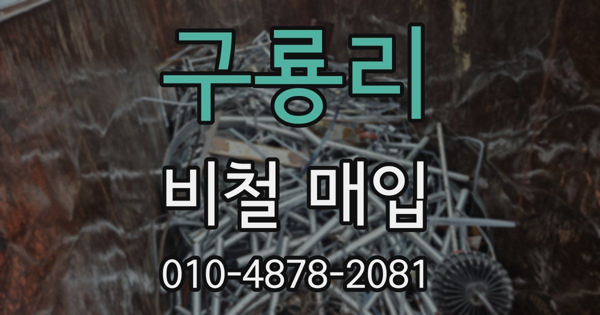 구룡리 비철 매입