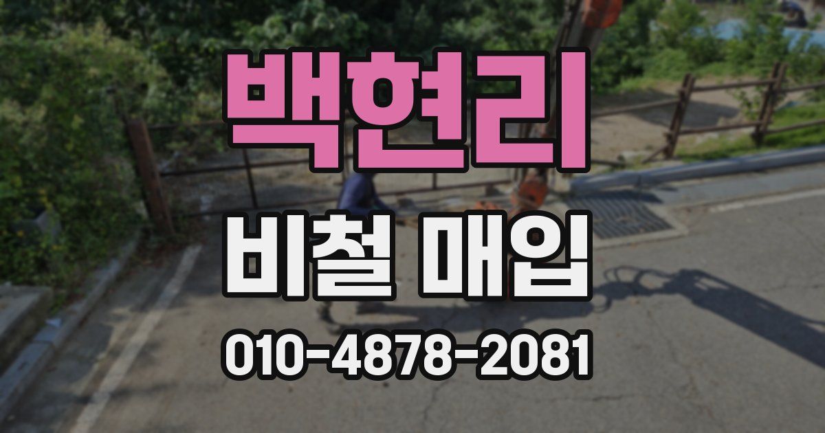 백현리 비철 매입