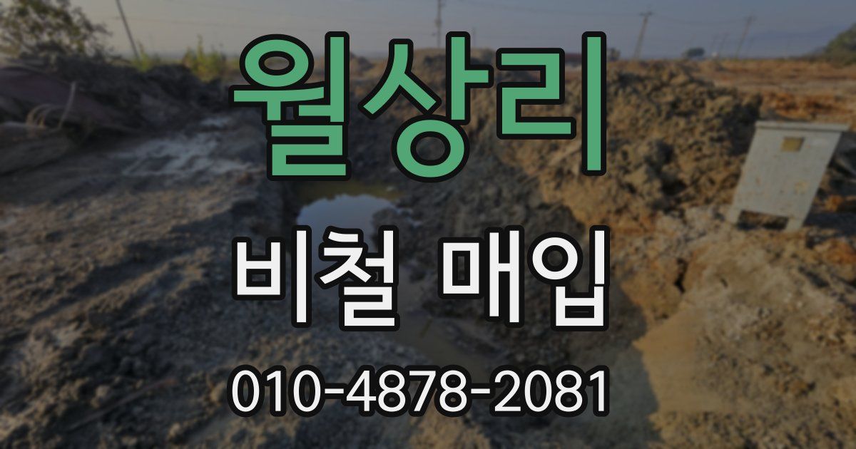 월상리 비철 매입