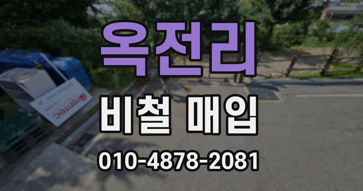 옥전리 비철 매입
