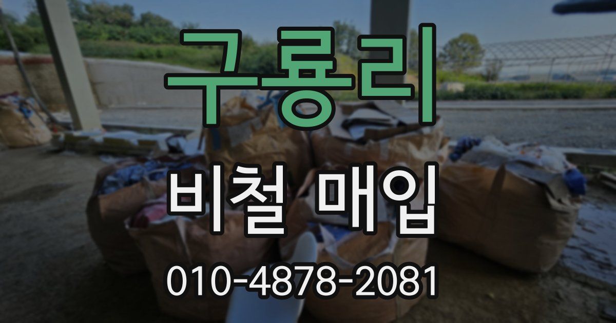 구룡리 비철 매입