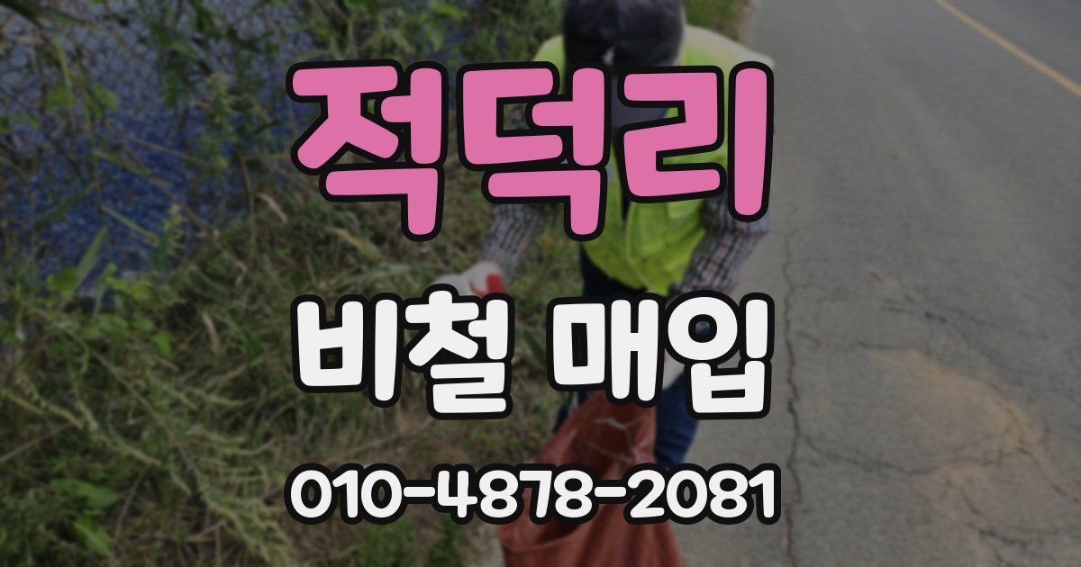 적덕리 비철 매입
