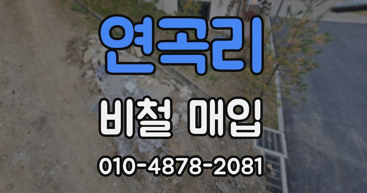 연곡리 비철 매입