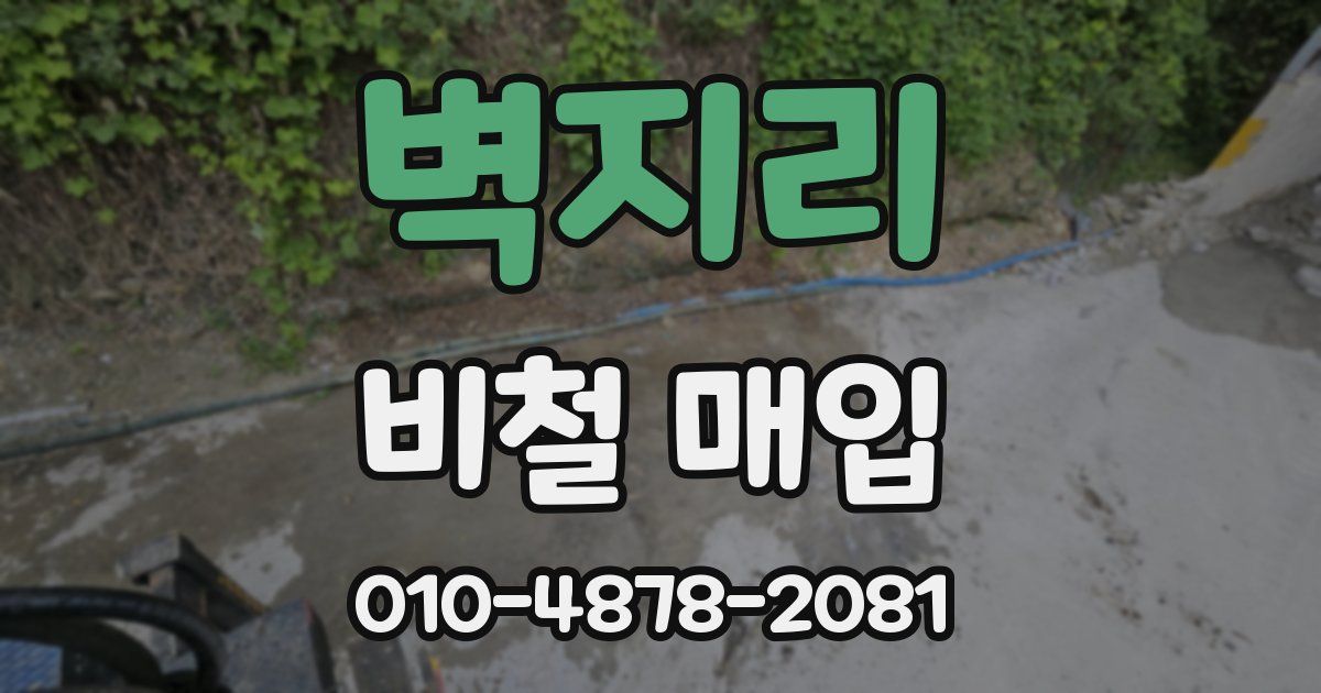 벽지리 비철 매입