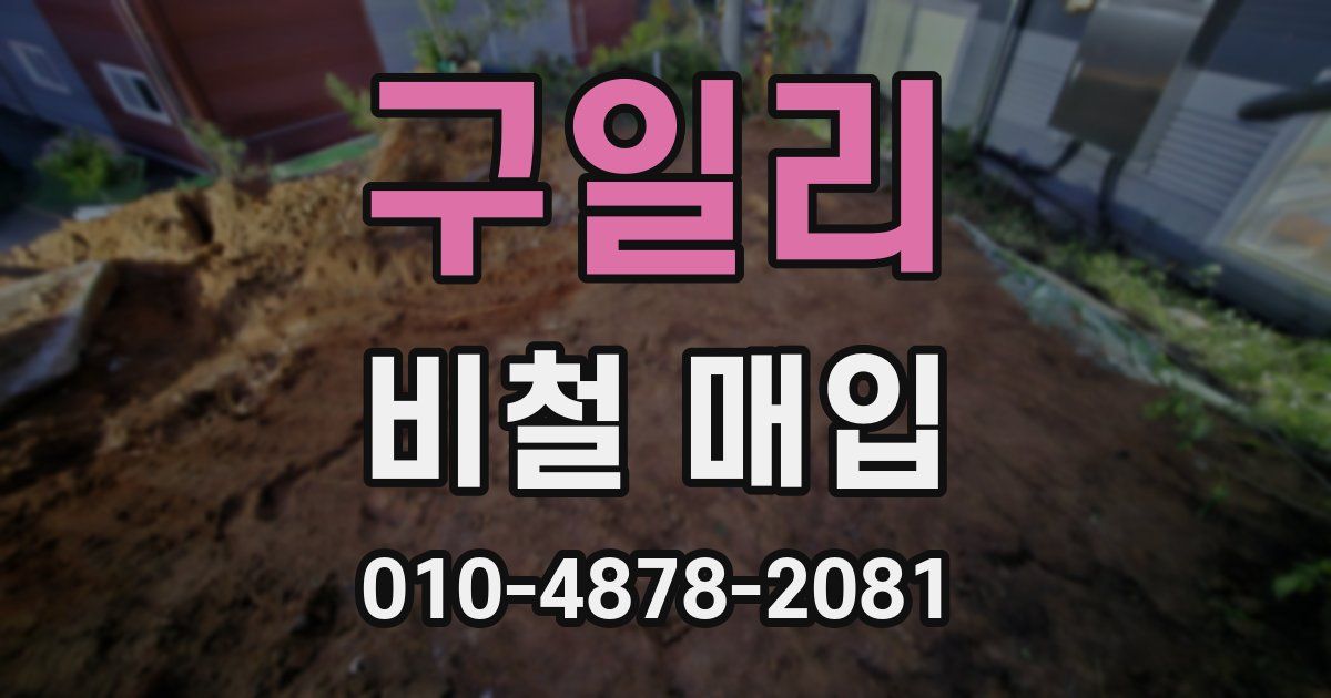 구일리 비철 매입