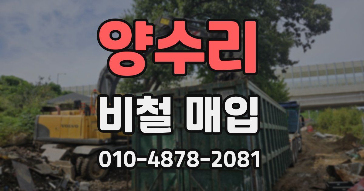 양수리 비철 매입