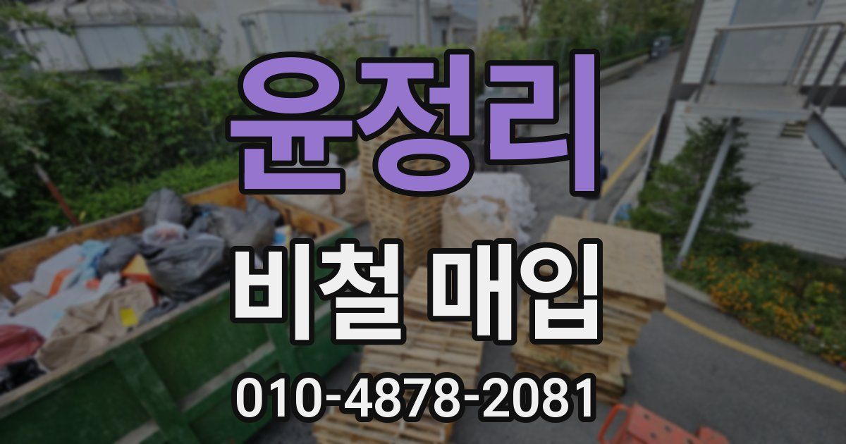 윤정리 비철 매입