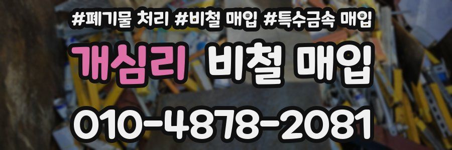 개심리 비철 매입