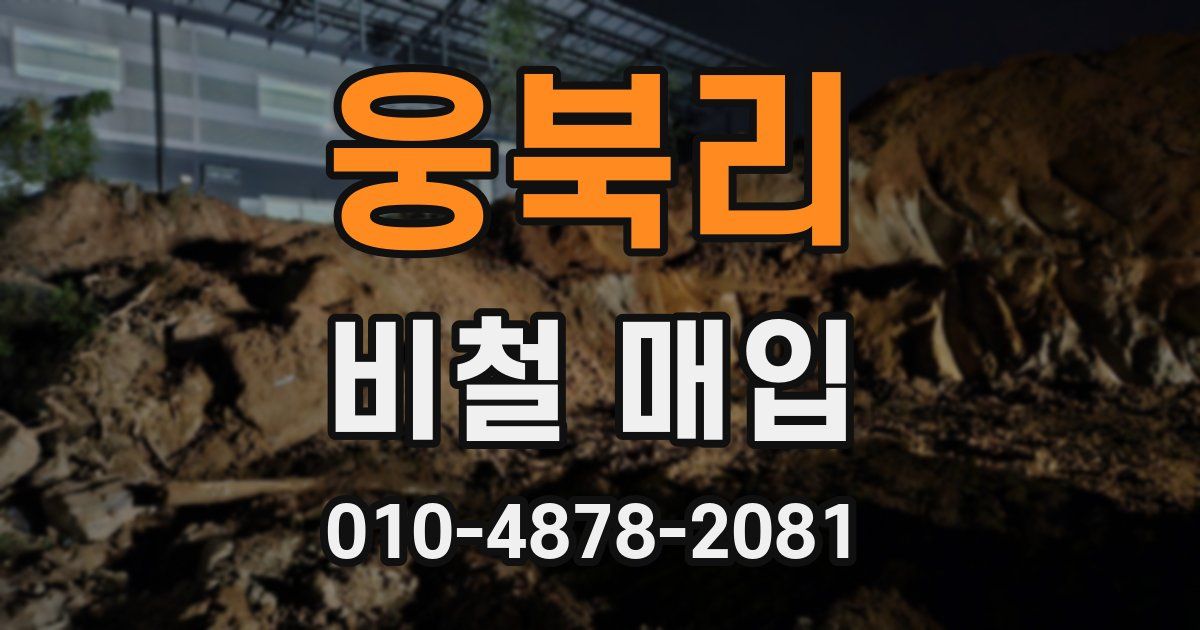 웅북리 비철 매입