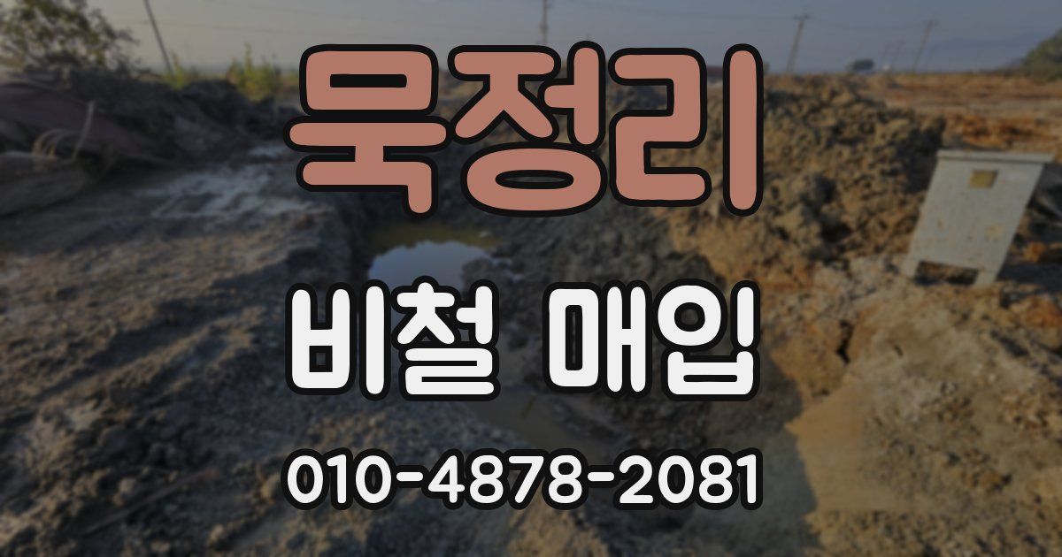 묵정리 비철 매입