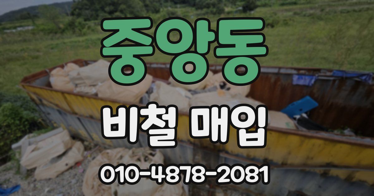 중앙동 비철 매입