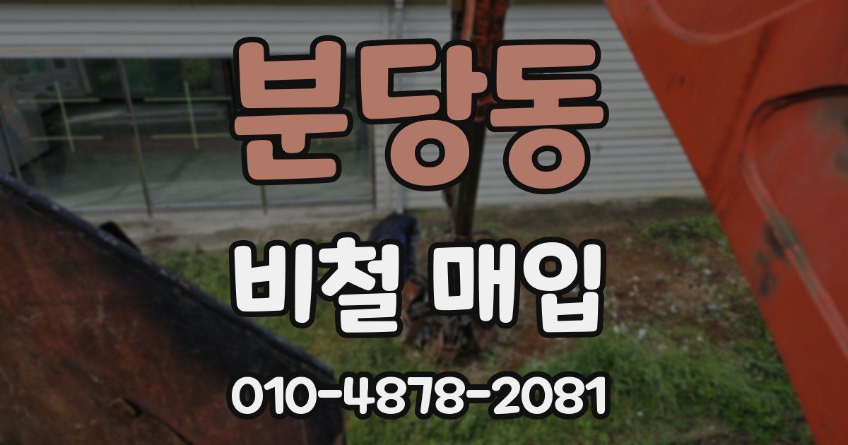 분당동 비철 매입