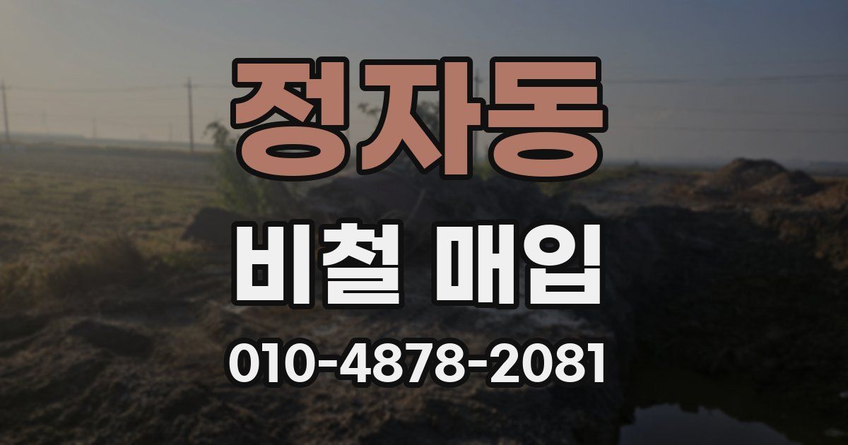 정자동 비철 매입
