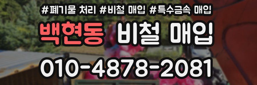 백현동 비철 매입