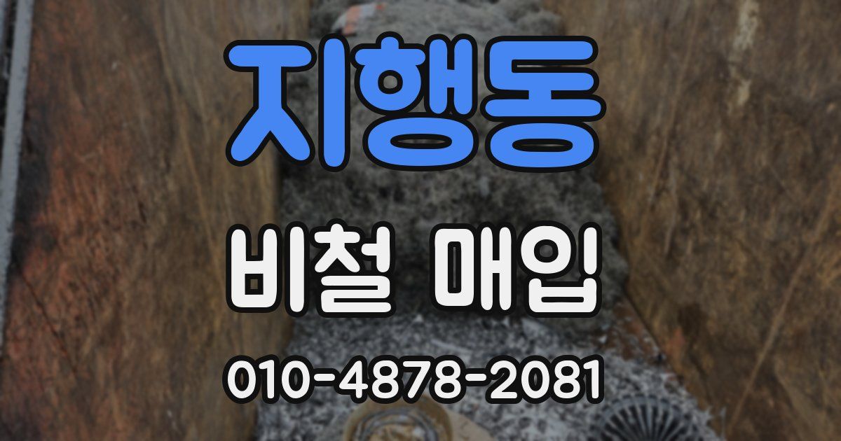 지행동 비철 매입