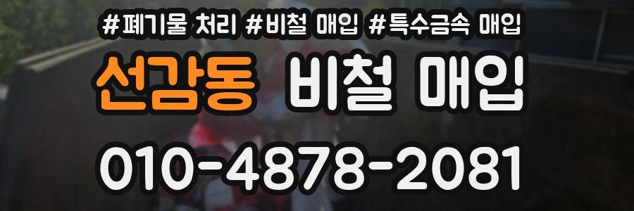 선감동 비철 매입