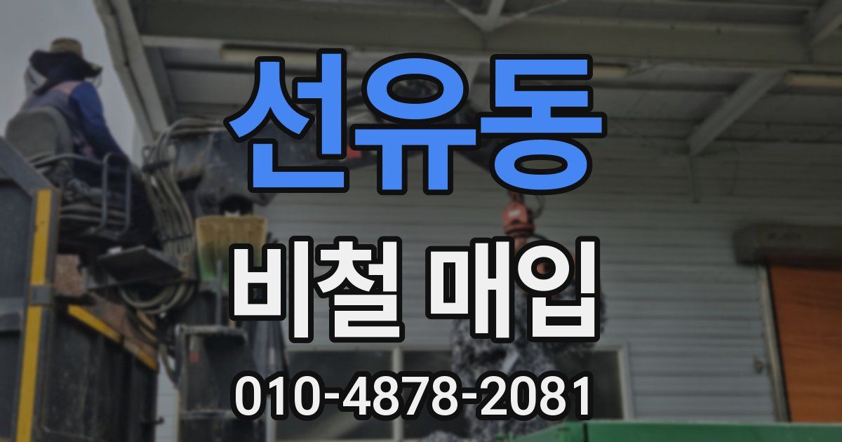 선유동 비철 매입