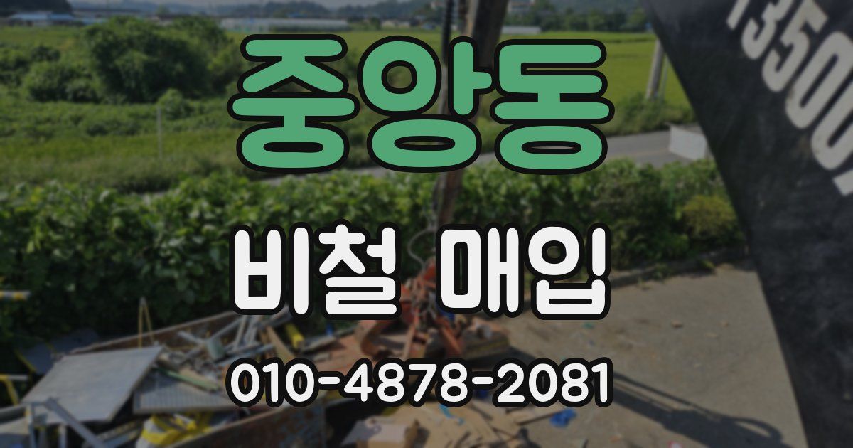 중앙동 비철 매입