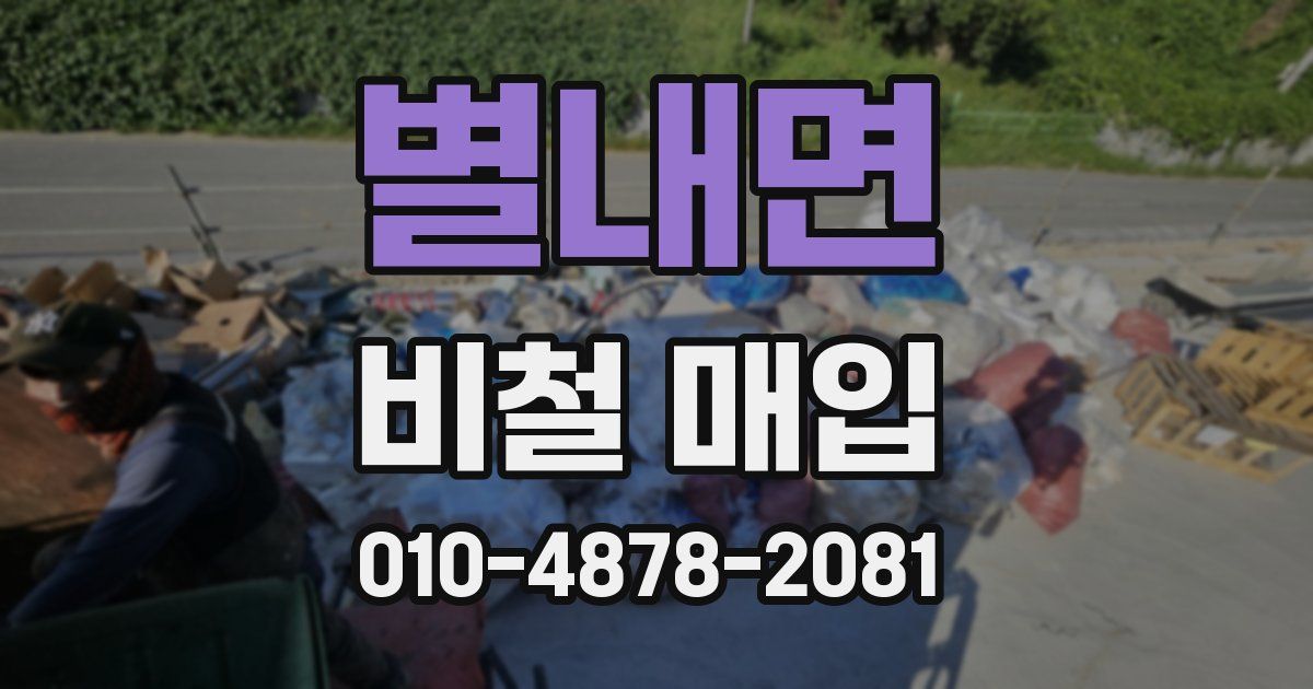 별내면 비철 매입