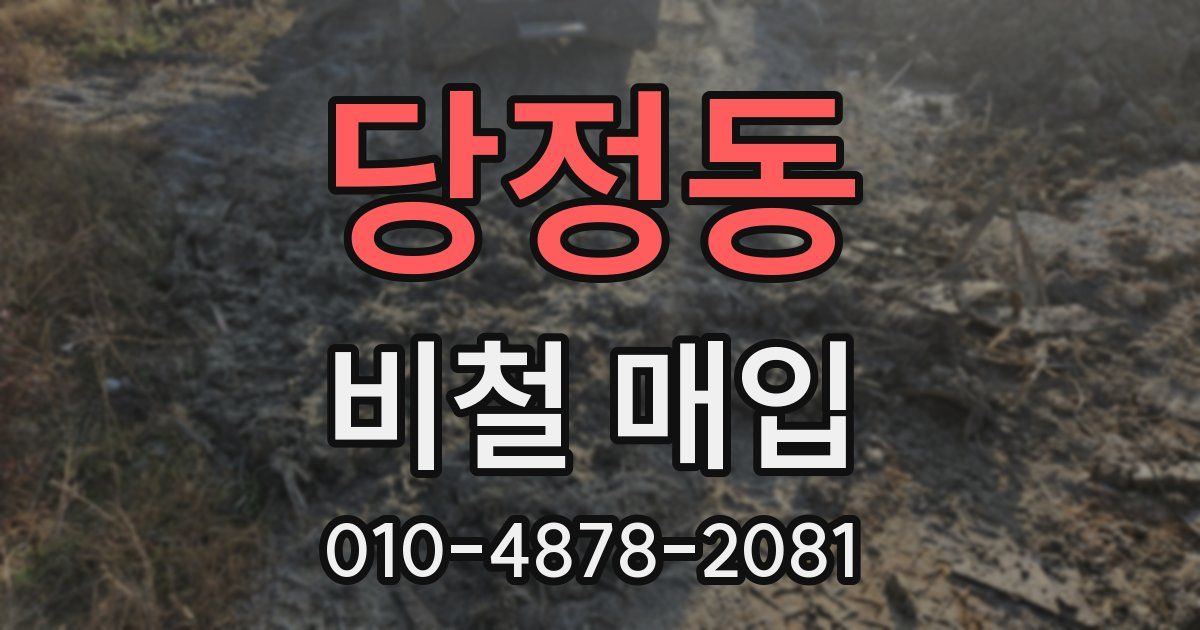 당정동 비철 매입