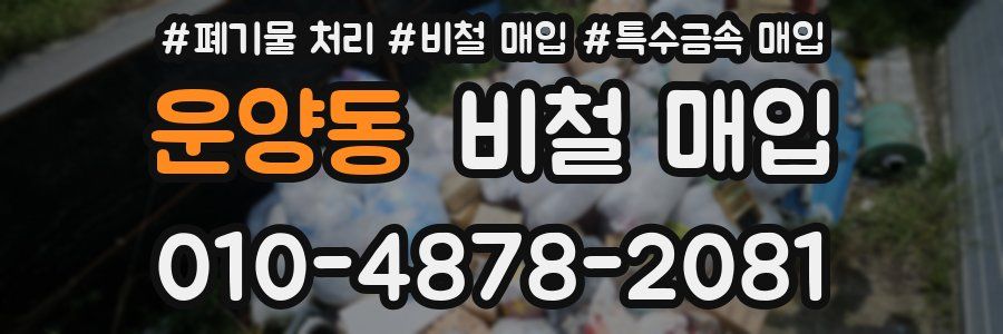 운양동 비철 매입