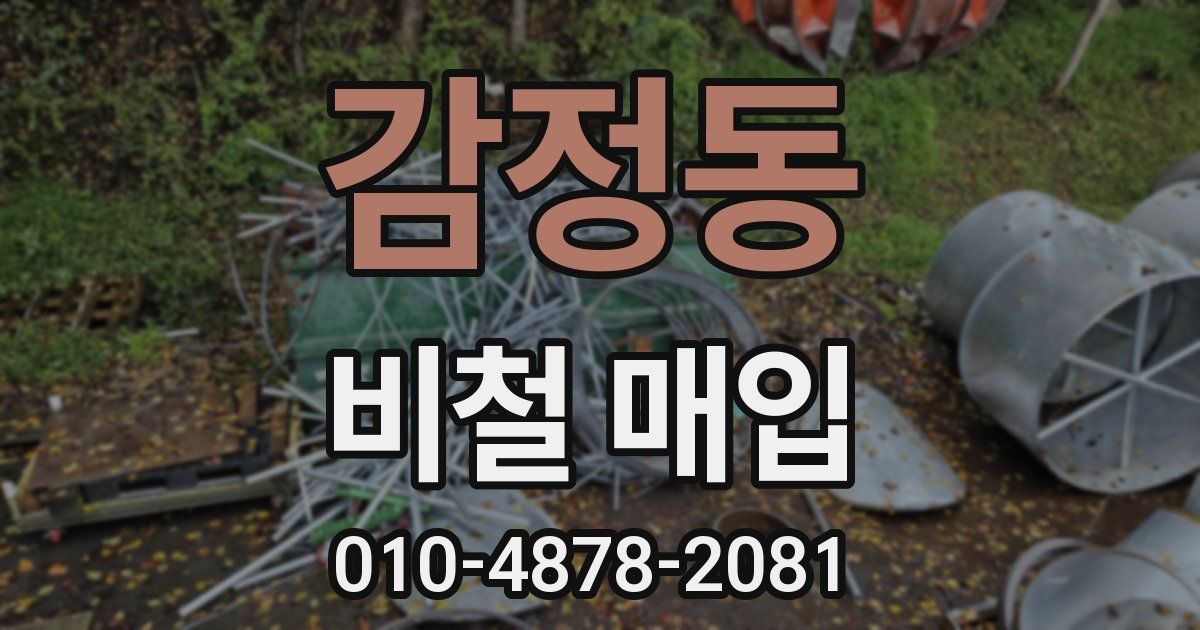 감정동 비철 매입
