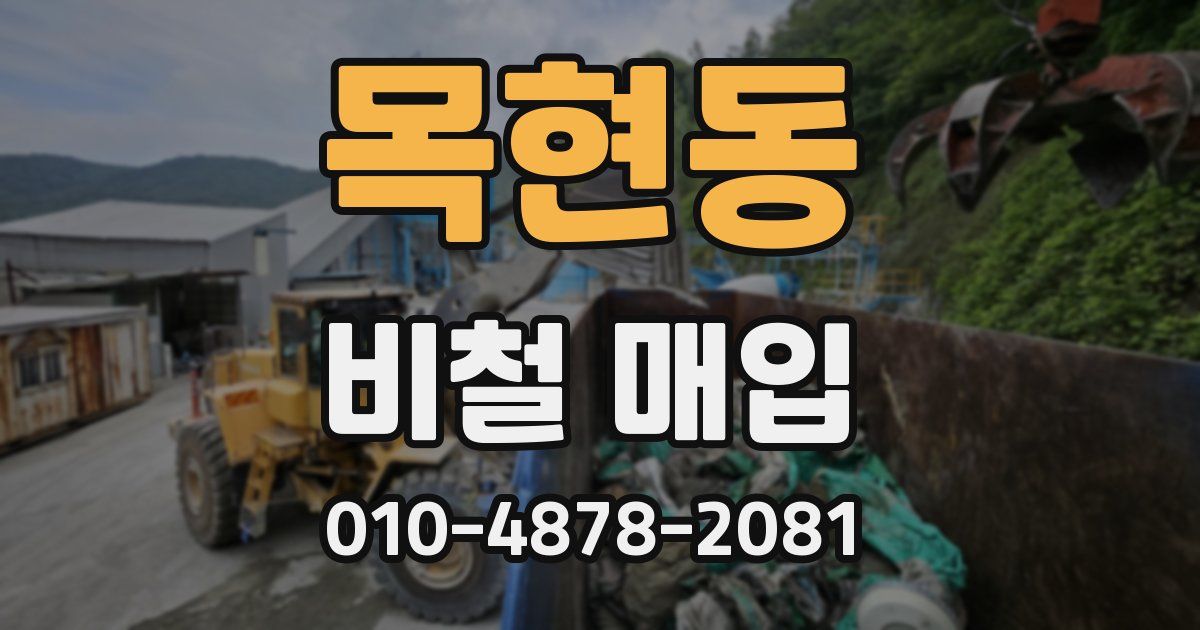 목현동 비철 매입