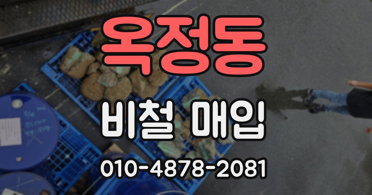 옥정동 비철 매입