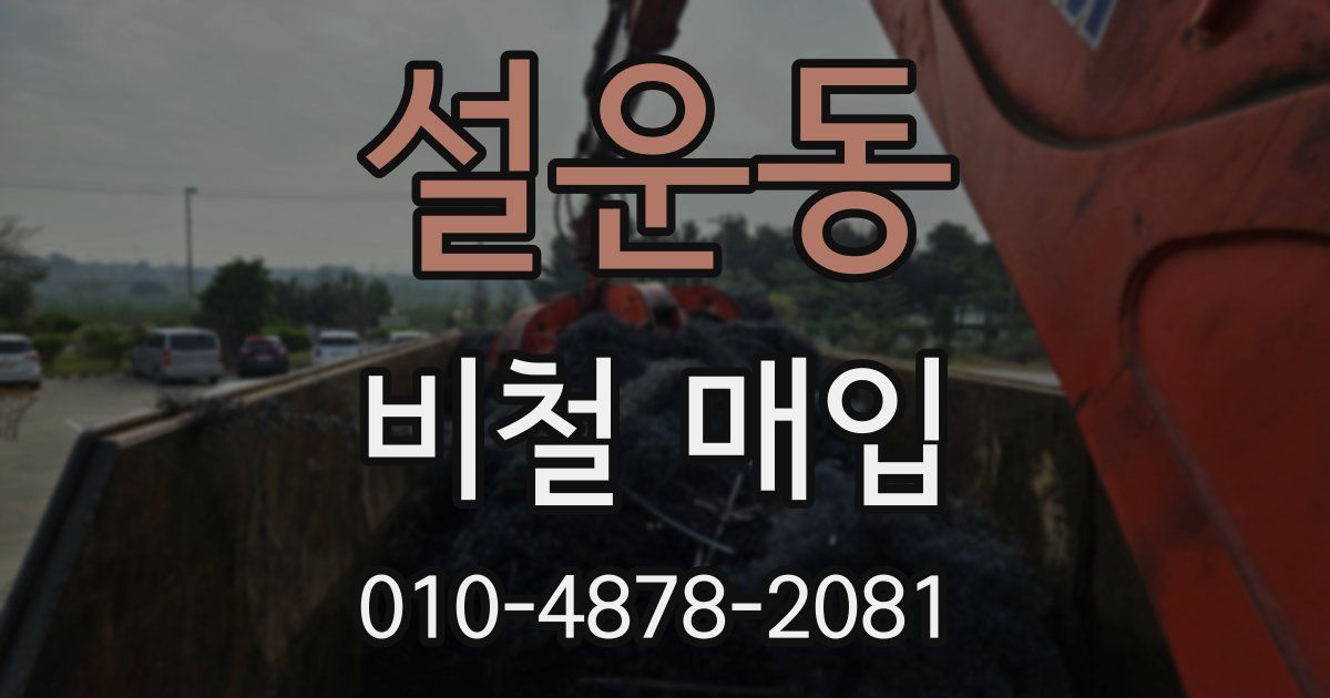 설운동 비철 매입