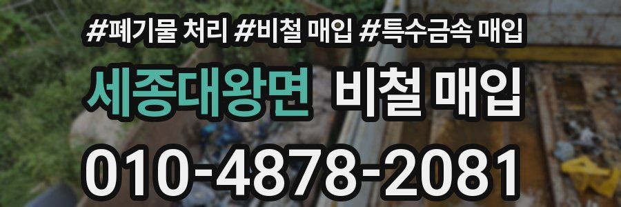 세종대왕면 비철 매입