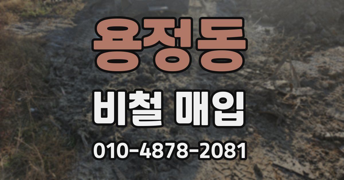 용정동 비철 매입