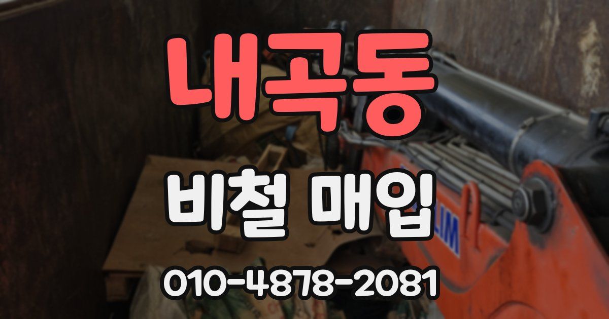 내곡동 비철 매입