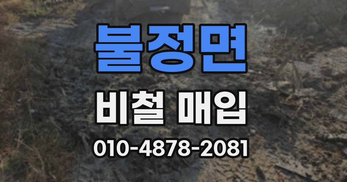 불정면 비철 매입
